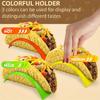 3pcs Colorful Taco Holders - Suitable for Soft or Hard Shells - Ideal for Restaurant and Home Use