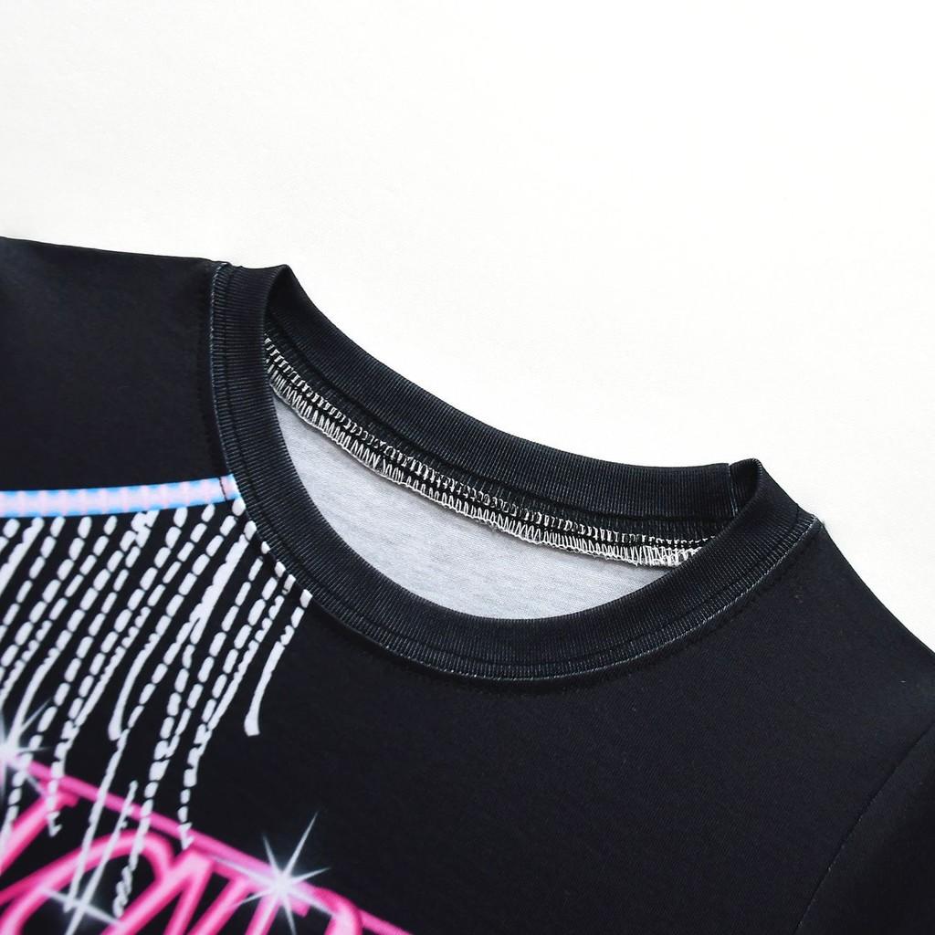 Enfants Filles Anime Dessin Animé POP Chanteur Super Star Imprimé T-Shirt Jupe Sac Ensemble Tenue Jeu de Rôle Halloween Cosplay Costumes