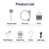 New 2200mAh Portable Shower Rechargeable Long-Lasting Camp Shower Pump Universal Camping Shower for Hiking Traveling RV
