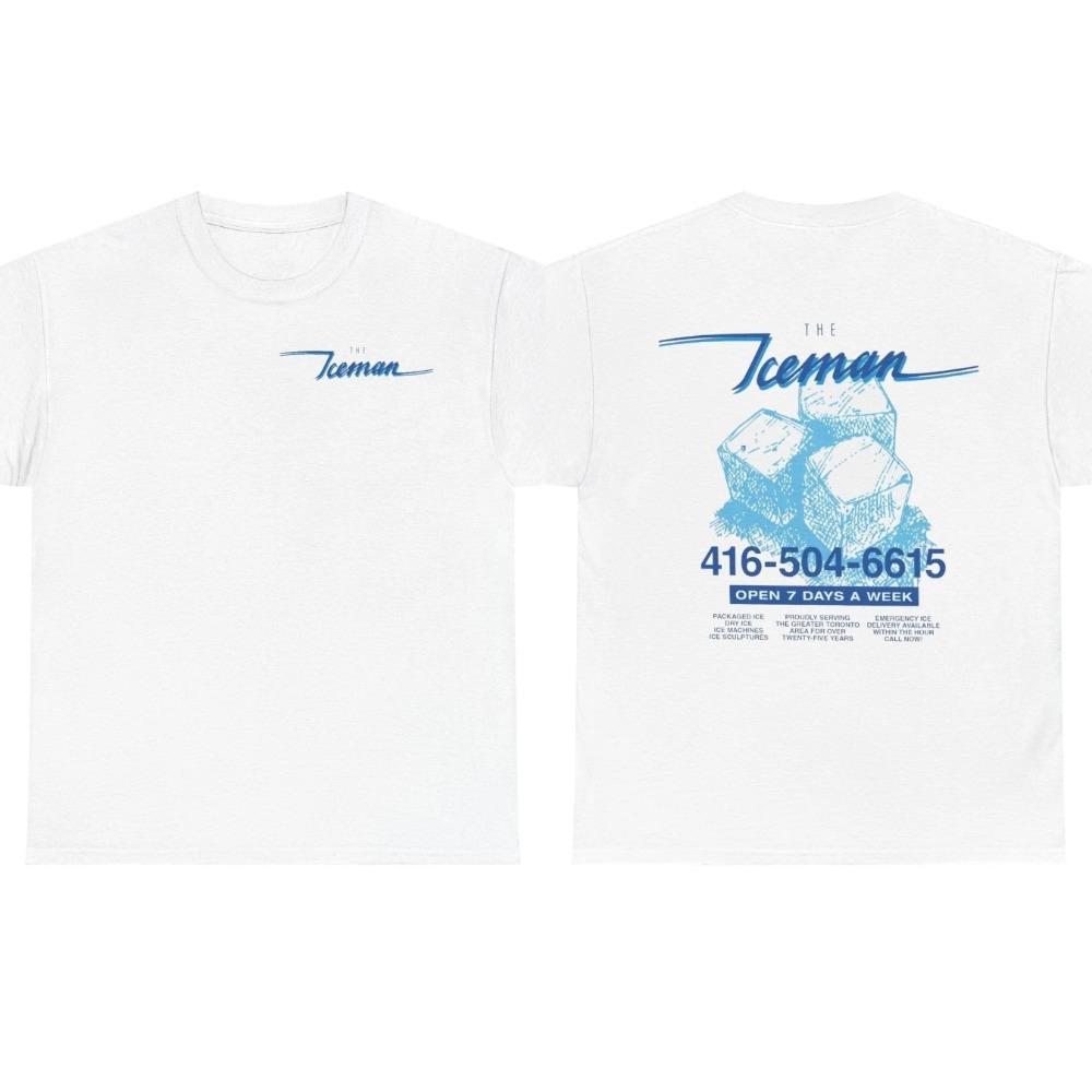 2026 Hot Sale Drake Iceman Merch T-shirt Blue Iceman Black Tee Men's Clothing Women Streetwear Y2k Cotton Summer New Female Male T Shirt