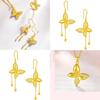 Stylish Gold Plated Butterfly Wire Ring Chic Geometric Jewelry Perfect For Women