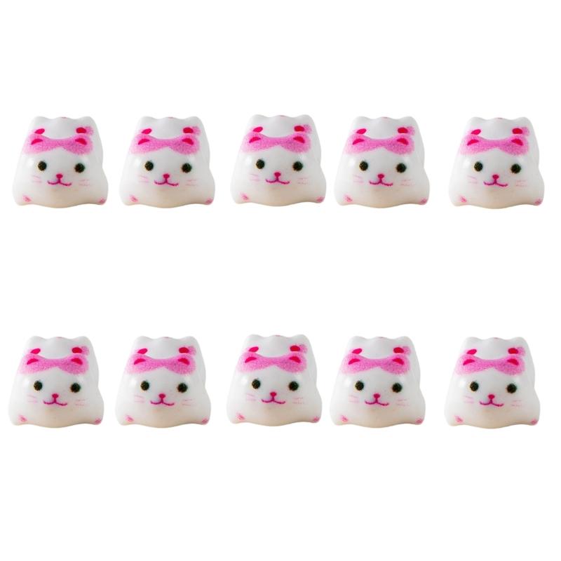 10pcs Handmade Jewelry Supplies Wealth Cats Beads for DIY Bracelets Earrings and Necklaces Beads for Crafting