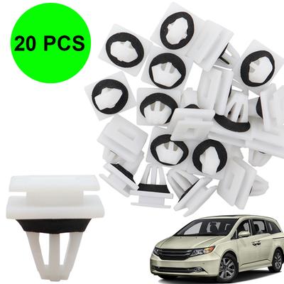 20 STÜCKE/SET Auto Verkleidung Wippe Halter Seitenschweller Einstiegsleiste Schutzleiste Montageabdeckung Zierclips OE# 91504-SP1-003 Für Honda Acura
