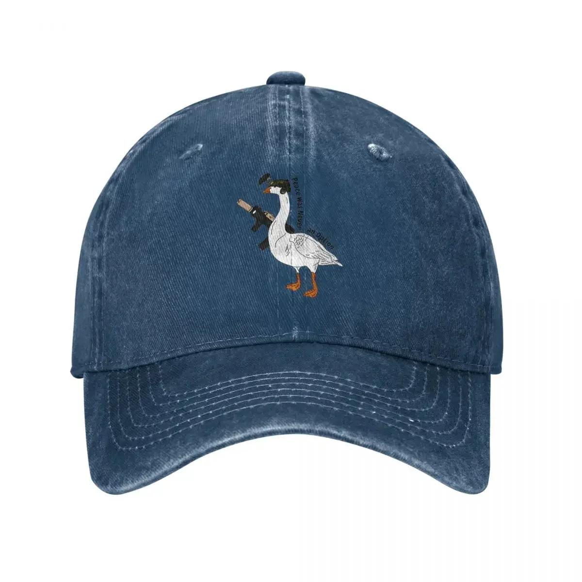 

Peace Was Never An Option Armed Bird Unisex Baseball Caps Cartoon Ducks Distressed Washed Hat All Seasons Travel Snapback Cap One Size