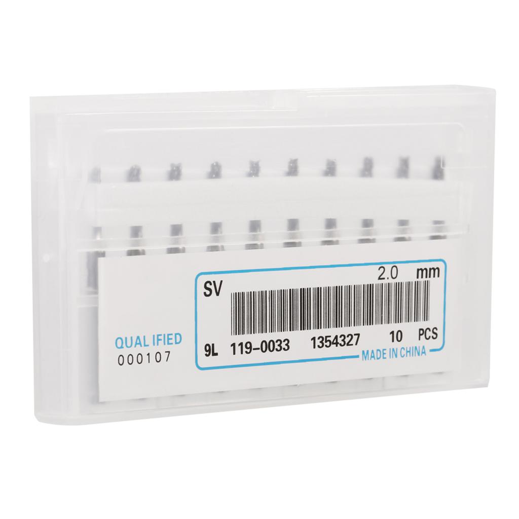 10pcs 2mm Cemented Carbide End Mill Engraving Bits Carving Drill SMT CNC PCB Cutter