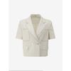 Cc Collect Half Sleeve Color Stitched Crop Jacket C262msf135
