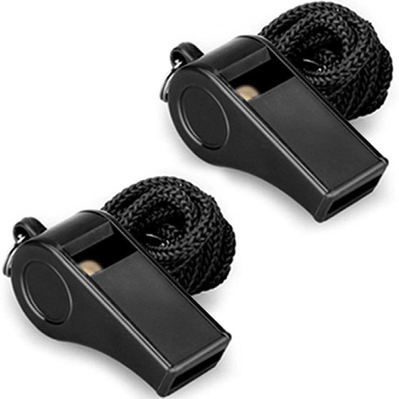 

High-Quality ABS Black Plastic Outdoor Survival and Competition Whistle чорний