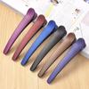 12Pcs Plastic Frosted Professional Salon Hair Clamps Colorful Barrette Styling Tools Crocodile Hair Clips Duckbill Clip Large