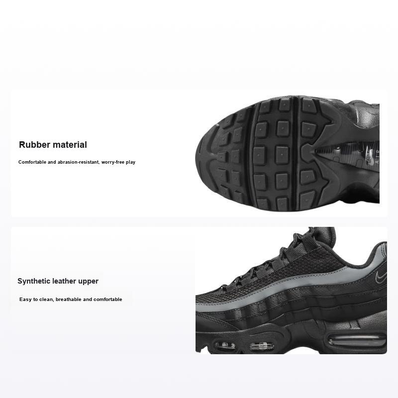 Кроссовки Nike Air Max 95 GS Черный Антрацит Детские Дымчато-серый HV2539-001 35.5