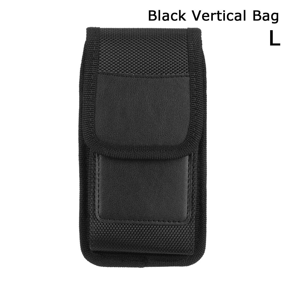 New Fashion Oxford Cloth Mobile Phone Pocket Nylon Fabric Wear Belt Waist Packs Protective Case With Clip Bag Accessories