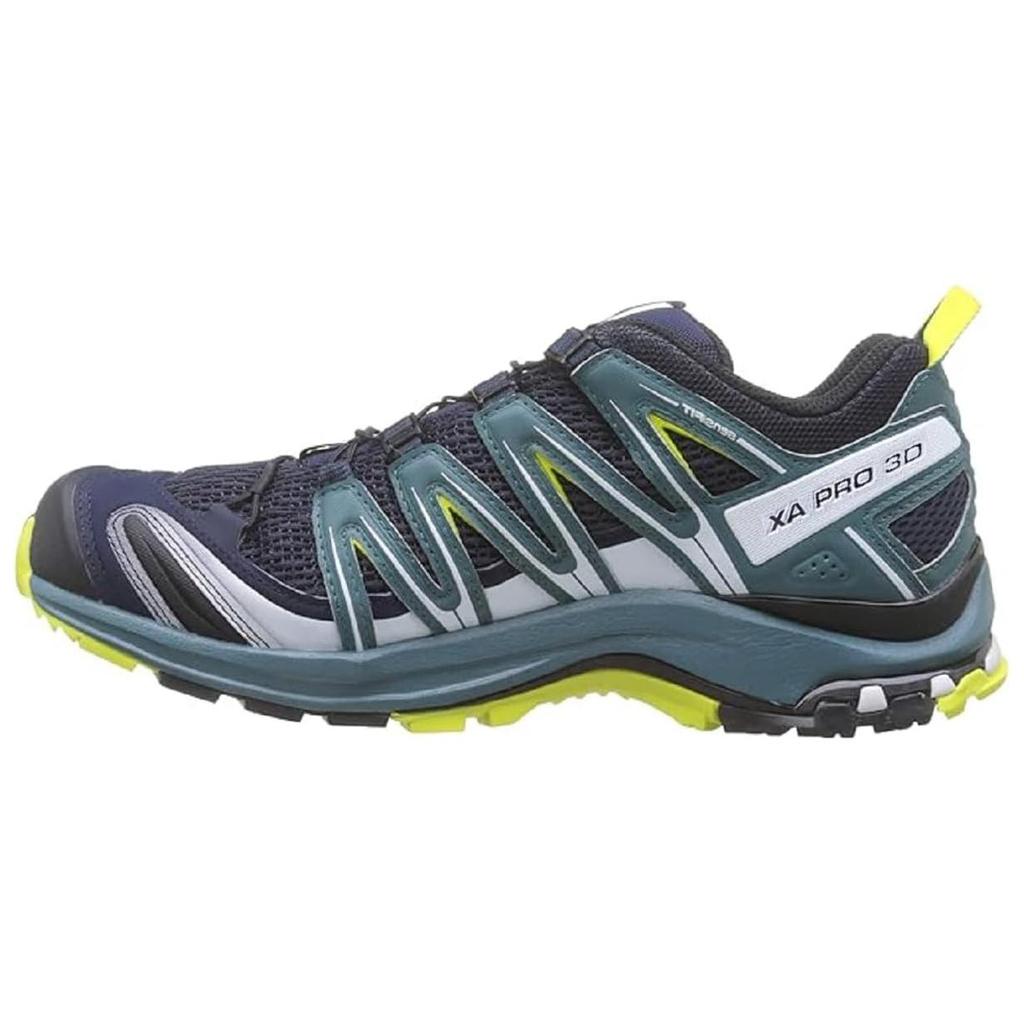 SALOMON XA PRO 3D Low Top Trail Running Shoes Men's Black Green Sneakers 409775