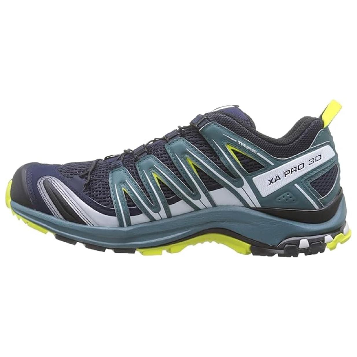 

SALOMON Xa Pro 3D Удобная Универсальная Ткань Низкий Верх Кроссовки для Трейлраннинга Мужские кроссовки Черный Зеленый 409775 41⅓