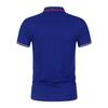 Casual Summer Solid Men's Polo Shirt Top Business Polo Men Short Sleeve Sports Tee Shirts Blue Black White Tops