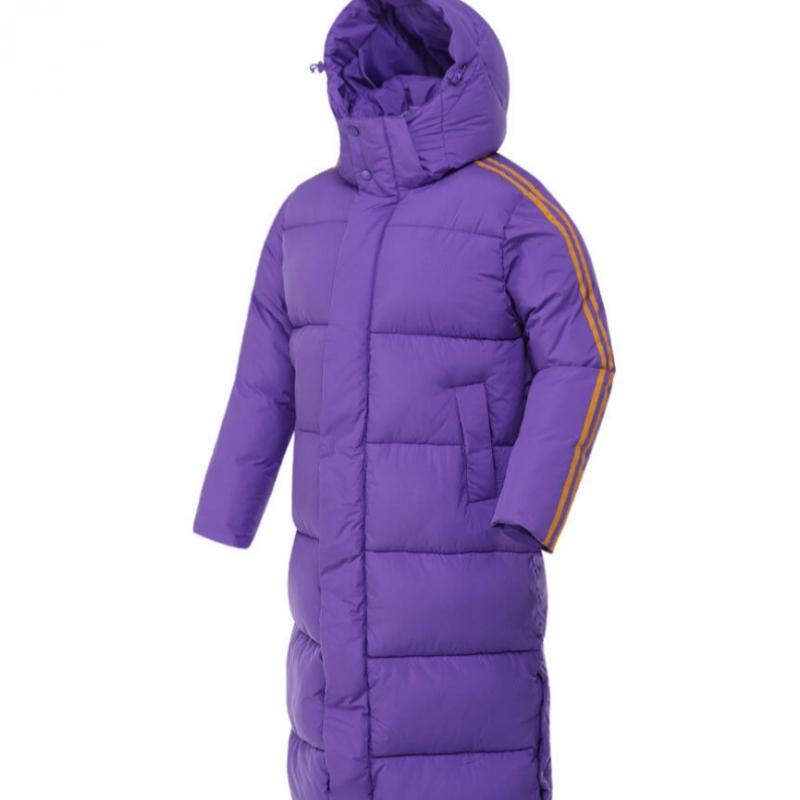 Puma Yutu Men woMen Winter Cold Weather Long Padded Jumper Bench Coat Purple