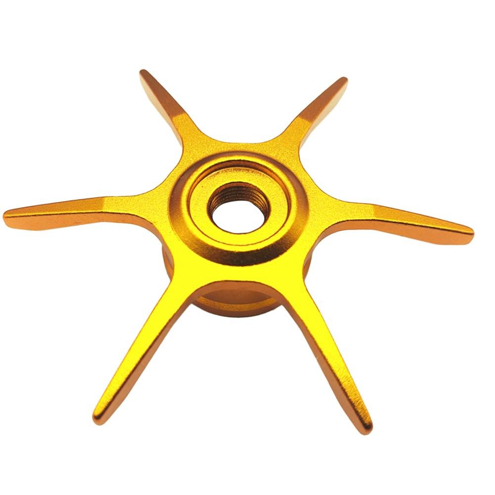 

Modified For ABU Max Series B3B4P3P4P5 Water Droplet Wheel Six Star Brake Parts left hand золотой