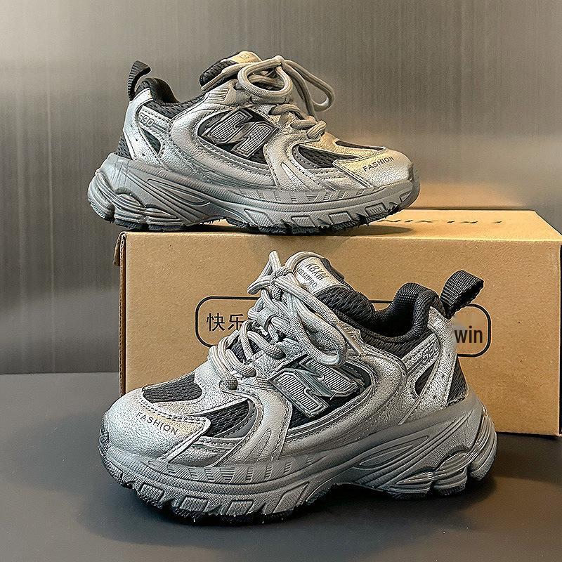 Korean Style Kids' Dad Shoes 2026: Lightweight, Versatile Sneakers for Boys and Girls, Perfect for Spring/Autumn Running and Sports.
