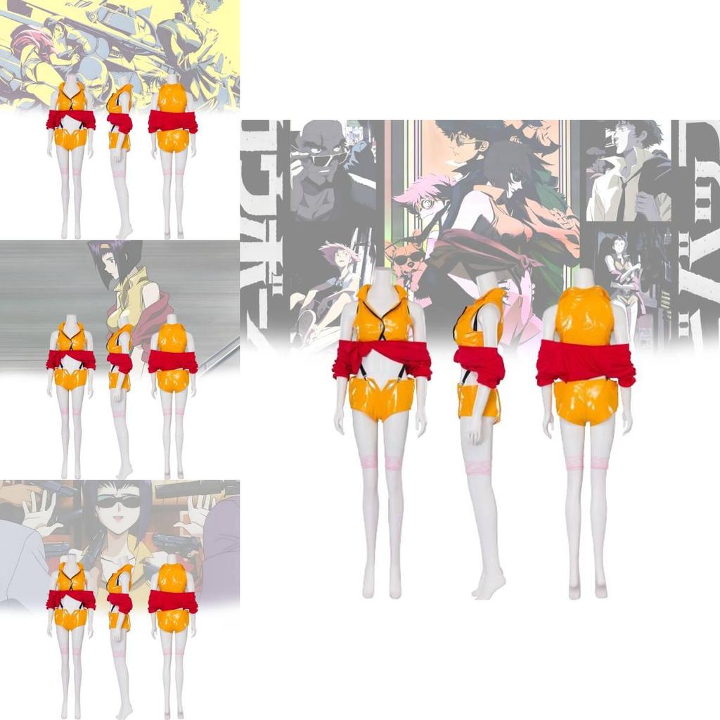 Vibrant Yellow Cowboy Bebop Cosplay Costume For Halloween And Anime Conventions