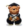 Large Size Graduation Balloons Bachelor Cap Standing GRAD Foil Balloon Black Gold Background Graduation Decorations Graduation
