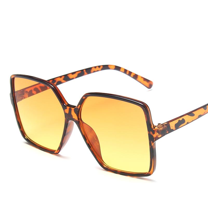 Square Retro Women Big Frame Sun Glasses Gradient Oversized Shades Sunglasses Best Fashion Sunglasses Suppliers Women Design