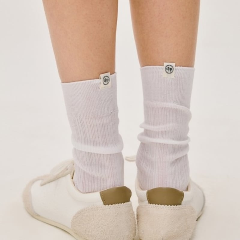 

Носки из мерсеризованного хлопка DEPOUND - молочно-белые off white