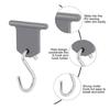 10 Pieces Outdoor Rv Hooks, Rv S-Shaped Outdoor Shed Hooks Metal Party Light Hooks Hat Outdoor Camper Hanging Accessories