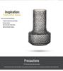 Luxury Hammered Glass Vase: Round Flower Vase & Living Room Ornament for Hydroponics