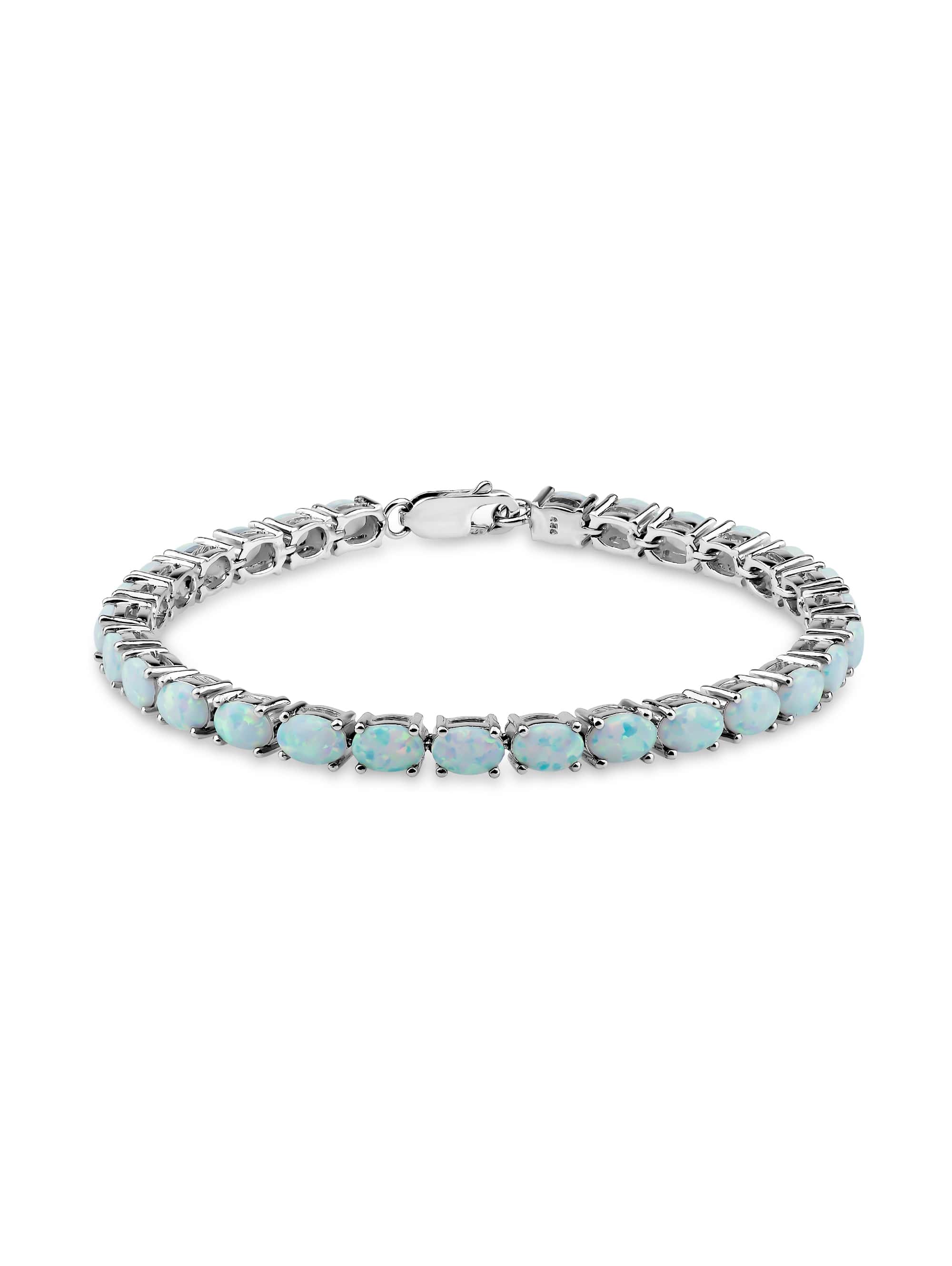 

Opal Tennis Bracelet -925 Sterling Silver