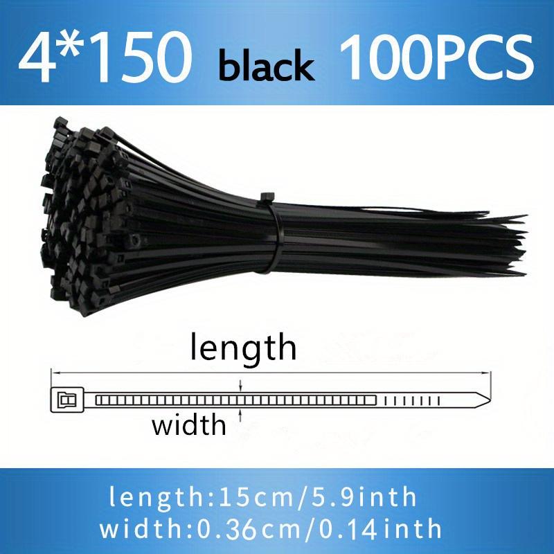 1PACK/100pcs  self-locking nylon cable cable tie, cable tie fixing plastic tie, cable tie, white/black