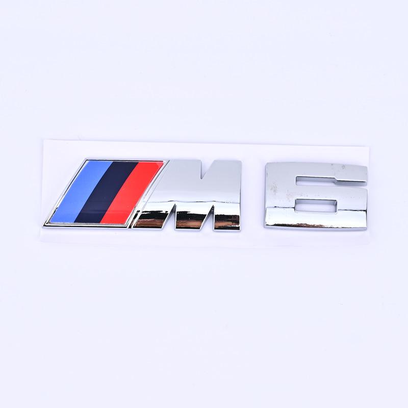 Black Rear Tail Logo Sticker for BMW M1-M6 Models