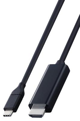 ELECOM Conversion To 4K X Compatible with USB-C Cable, 1m, Type-C HDMI, Soft, (3840 2160px)/60Hz, Multi-Display Mirroring, iPhone, MacBook, iPad,