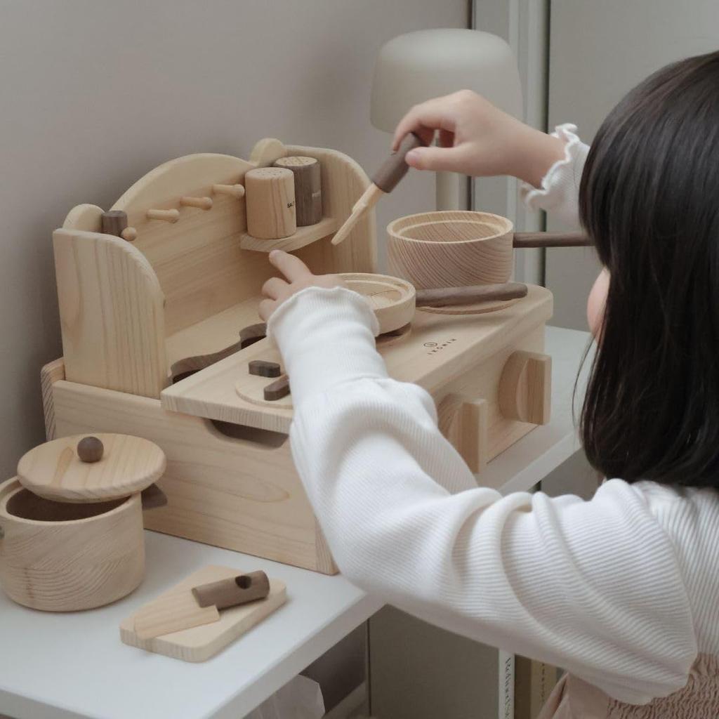IKONIH Mini Kitchen wood (Hinoki toy)