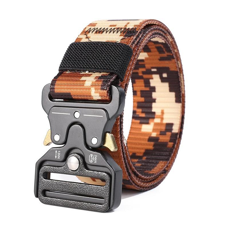 Men's Belt Metal Buckle Outdoor Hunting Multi Function Tactical Belt Combat Survival Marine Corps Canvas Nylon Women Sport Belt