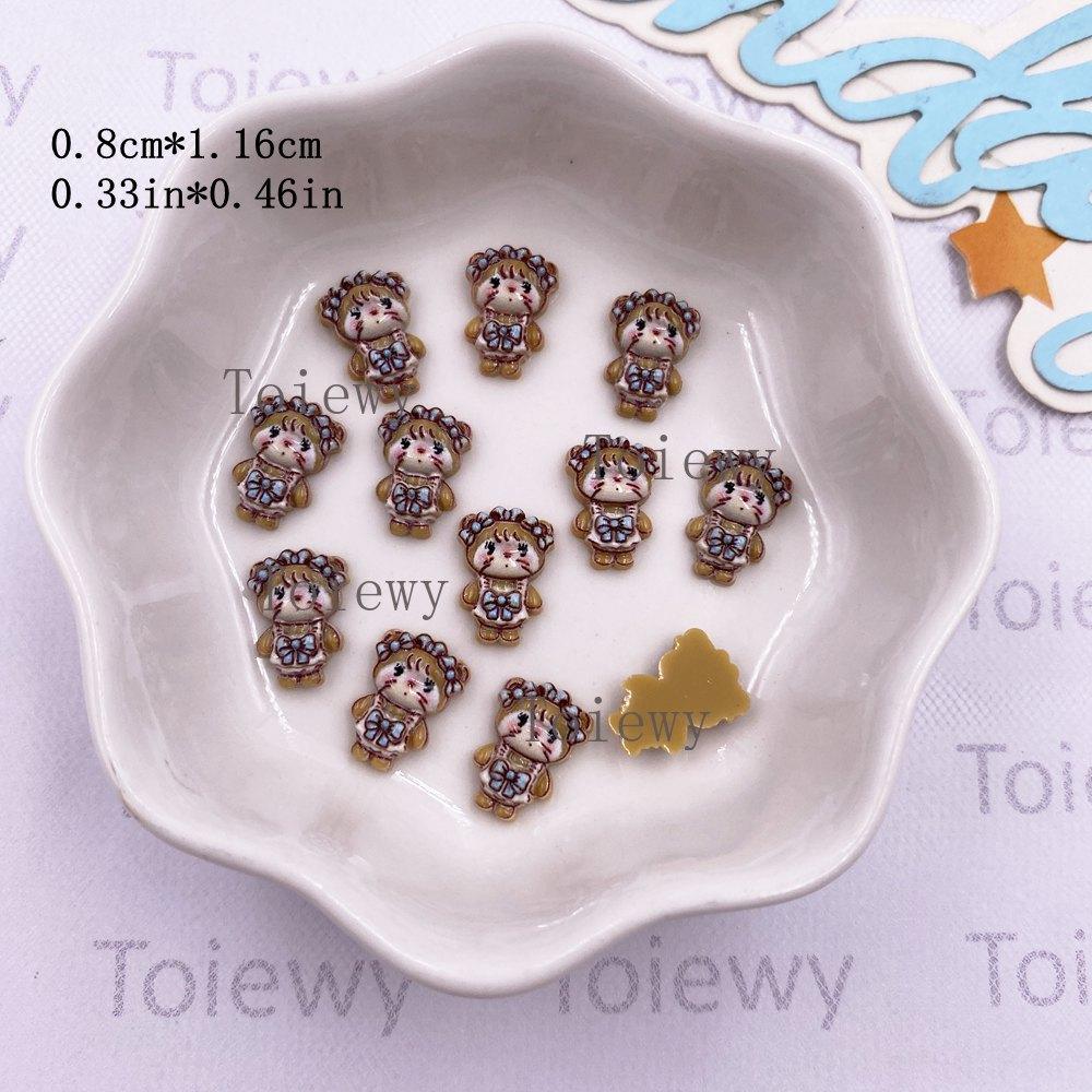 50pcs Résine Coloré Dessin Animé Lapin Canard Chien Chat Ours Brun Nail Art Strass Dos Plat DIY Bijoux de Noël Scrapbook Artisanat