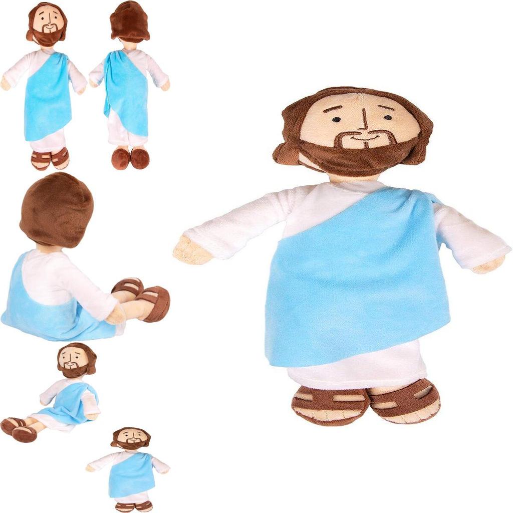 Soft And Cuddly Jesus Plush Doll Ornament For Christmas And Religious Decor
