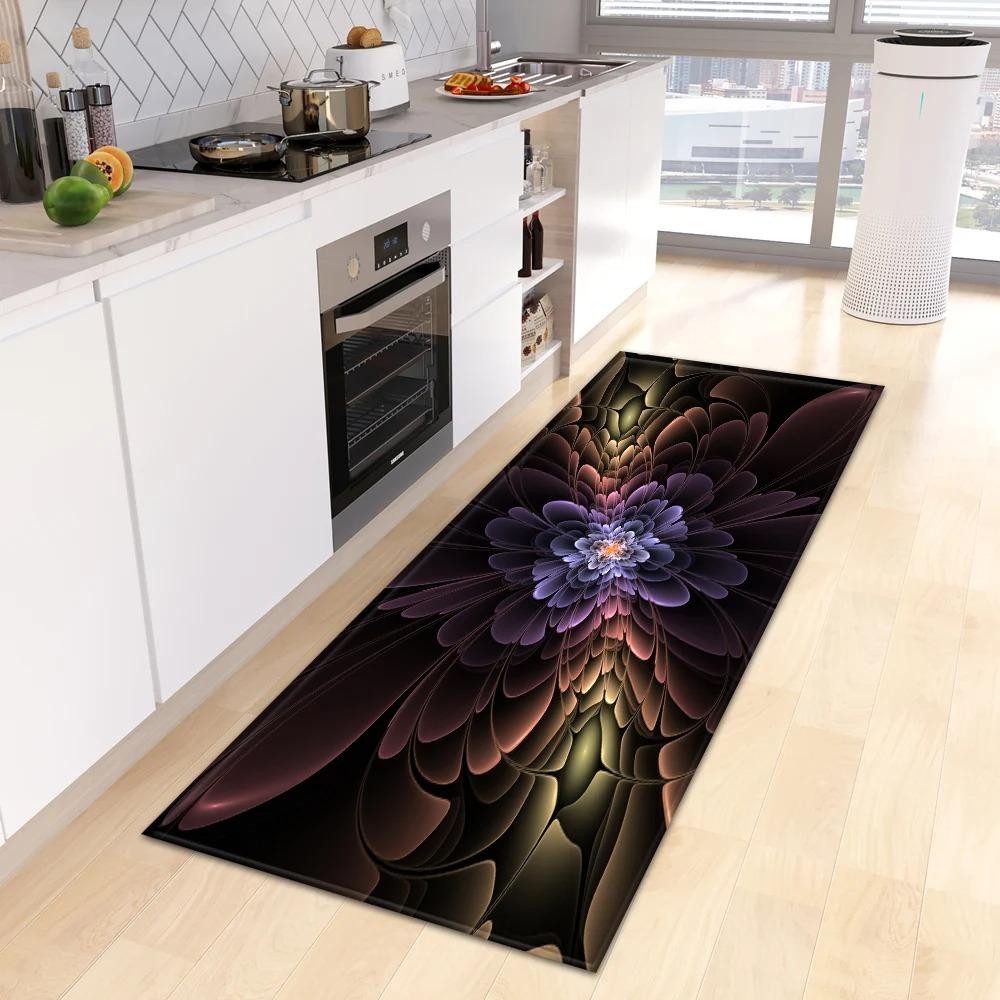 Fantasy Blumenmuster Hausküche Bodenmatte Eingangsbereich Dekoration Bodenmatte