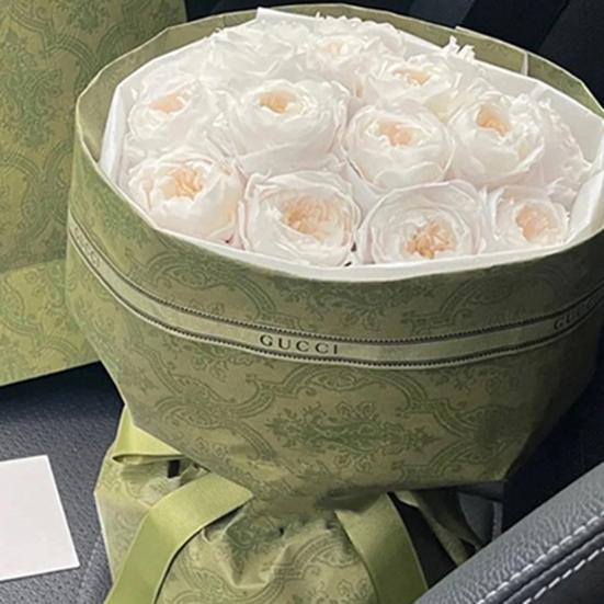 10Pcs/Pack Colorful Bouquet Wrapping Bright Color Paper Recyclable Decorative Vintage Printing DIY Gift Box Packaging