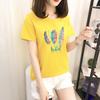 GMXIA Short Sleeve T-shirt Women Loose Ins Women's Crewneck Base Shirt