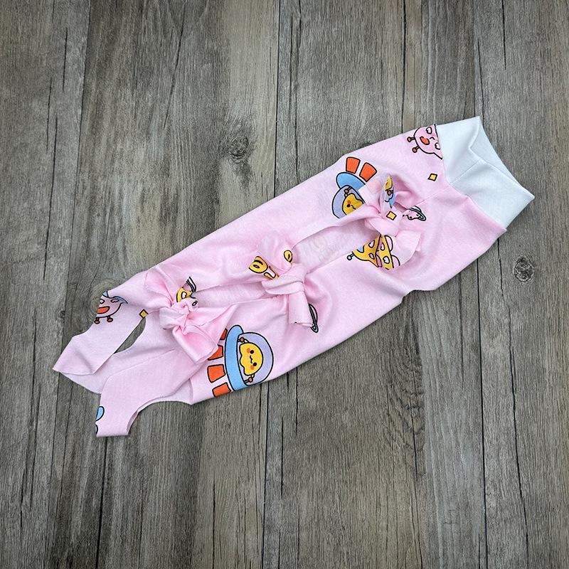 Breathable Anti-Lick & Anti-Shedding Spay Suit for Cats, Four-Legged Design