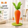 Cross Carrot Cat Climbing Frame & Sisal Scratching Post Toy for Nail Grinding & Itching Relief