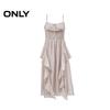 ONLY Women's Lace Trim V-Neck Midi Slip Dress