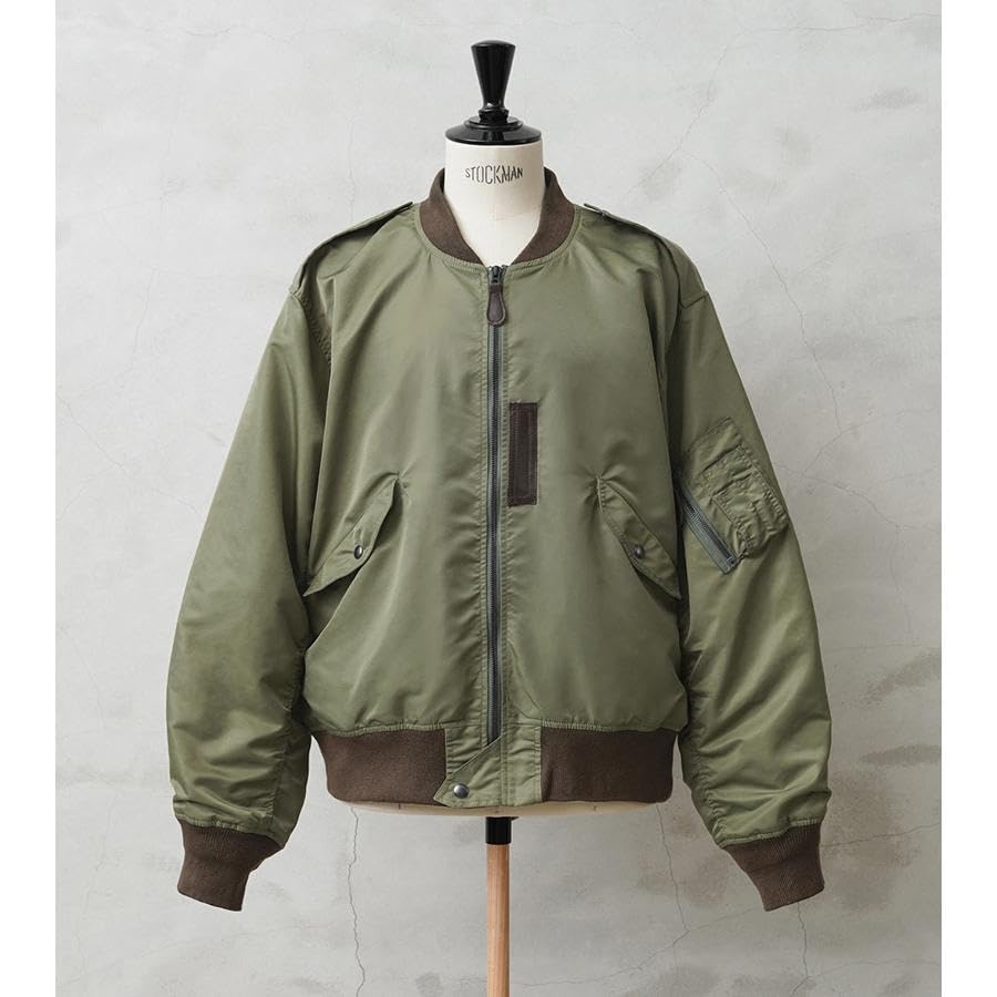 WAIPER US Military Flight OD 36 Inc. L-2 Jacket, MIL-J-5391 Model, (WP19) (Size (S) OD)
