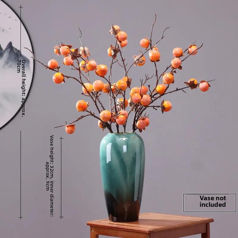 För Yongye Simi Konstgjord Frukt Dekorativ Rikedomssymboliserande Granatäpple Små Realistiska Blommor Vardagsrumsdekorationer