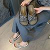 Women's New Anti-skid Bathroom Slippers with Versatile, Fashionable and High-end Feel on The Beach, with A Sponge Bottom