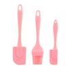 3Pcs Silicone Cream Scraper Set Nonstick Bread Cake Butter Spatula Mixer Oil Brush Removable Cake Spatula Kitchen Baking Tool