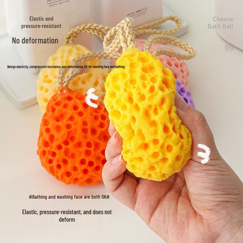 Soft Honeycomb Bath Sponge: Cute, Durable, Dual-Use for Foaming and Scrubbing