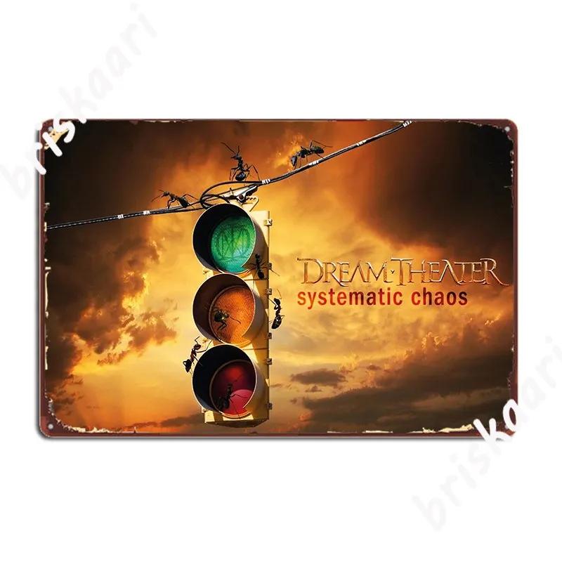 Dream Systematic Chaos Metal Sign Vintage Wall Plaque Club Bar Cinema Kitchen Tin Sign Poster 20X30CM