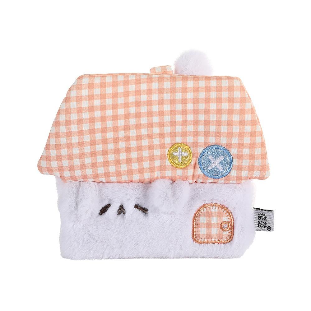 

Плюшевая сумка для ручек большой емкости пенал креативный кошелек для монет студент Orange Coin Purse