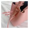 Erdbeerrosa Mini Crossbody Bucket Bag - Koreanischer Stil Damenhandtasche