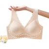 FitonTon Women's Push-Up Bra, Anti-Sagging, Side Support, Lace Bra, Thin Style, Minimizing for Large Breasts, Beautiful Back Design Bra