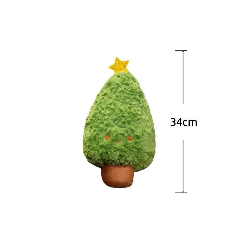 Christmas Series Plush Toys Santa Claus Christmas Tree Gingerbread Man Stuffed Doll Festival Decor Toys Sofa Cushion Pillow Gift